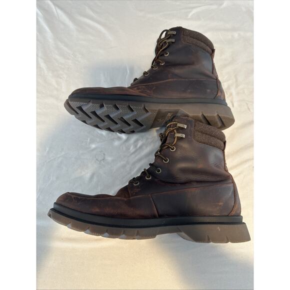 Sperry Brown Leather Waterproof STS18413 Mens Boots Size 12 main image 8